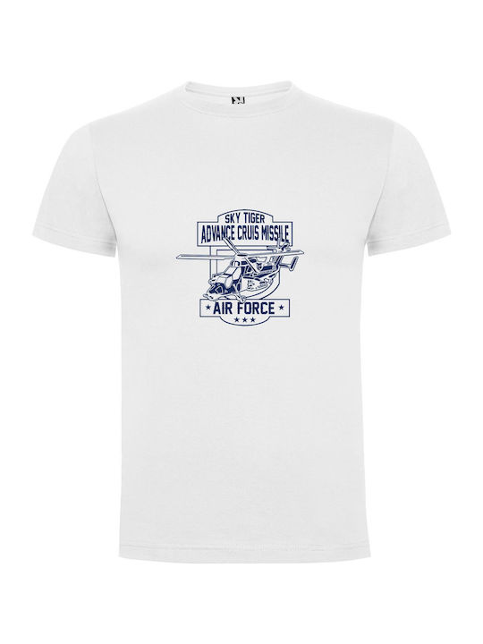 iLovePrints Monochrome Air Force Memories T-shirt White