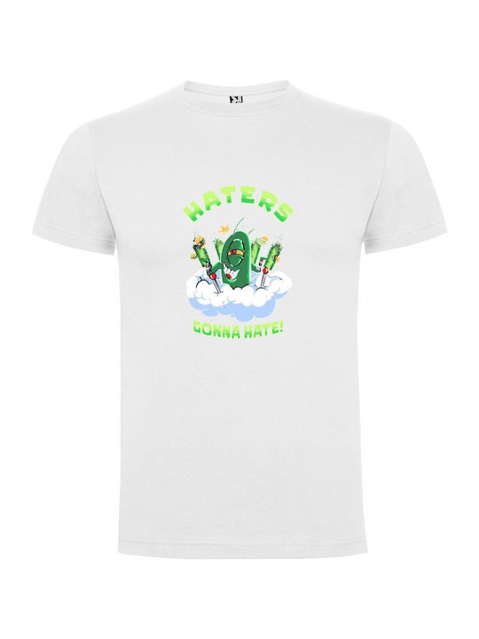 iLovePrints Pickle Rick's Cloud Chaos T-shirt White