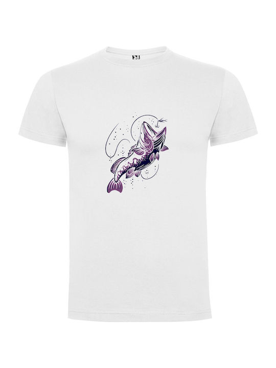 iLovePrints Lunar Flying Fish T-shirt White