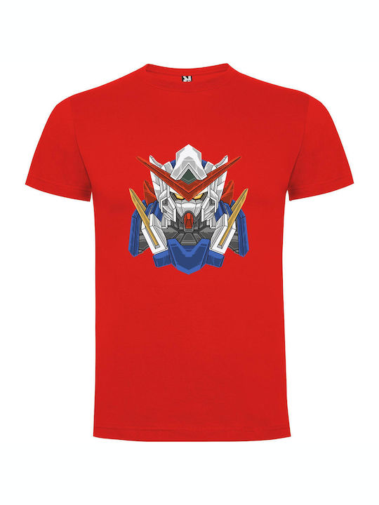 iLovePrints Gundam Mecha Artistry T-shirt Red