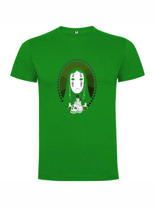 iLovePrints Porcelain Ghibli Spirit T-shirt Green