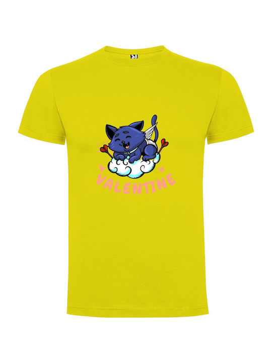 iLovePrints Furry Cloud Cat Couture T-shirt Yellow