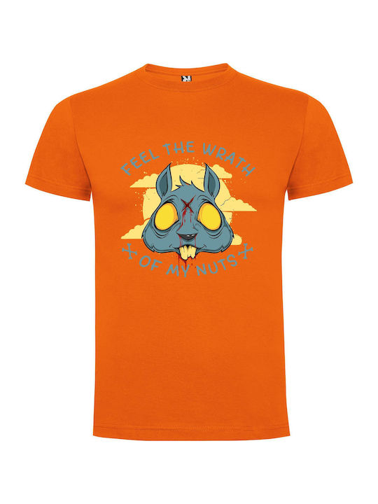 iLovePrints Warh's Nuts Avatar T-shirt Orange