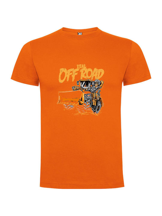 iLovePrints Off-road Masterpiece T-shirt Orange