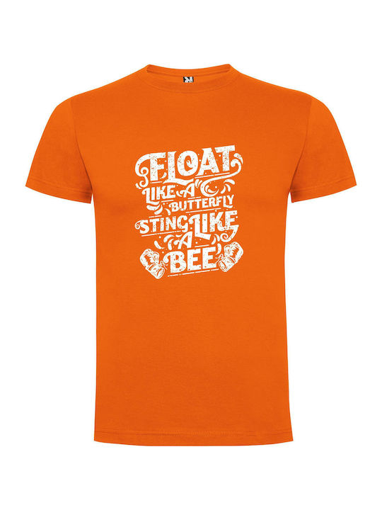 iLovePrints Floating Butterfly Sting T-shirt Orange