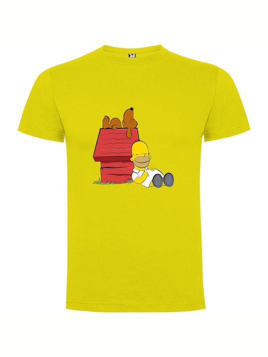 iLovePrints Real-life Homer T-shirt Yellow