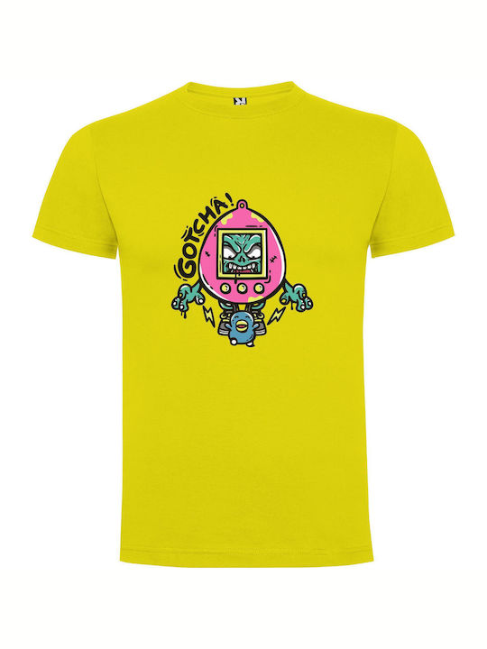 iLovePrints Cute Tech Monster Mania T-shirt Yellow