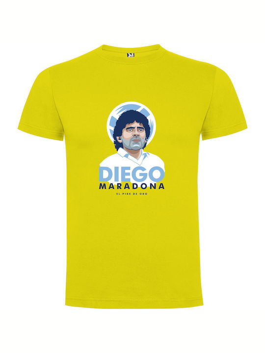 iLovePrints Diego Digital Artistry T-shirt Yellow