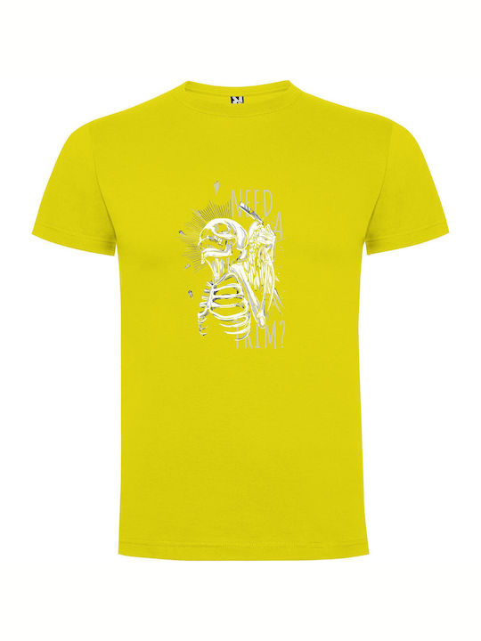 iLovePrints Grim Trim Reaper T-shirt Yellow