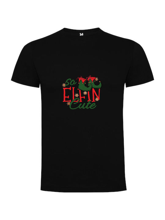 iLovePrints Elf Chic T-shirt Black