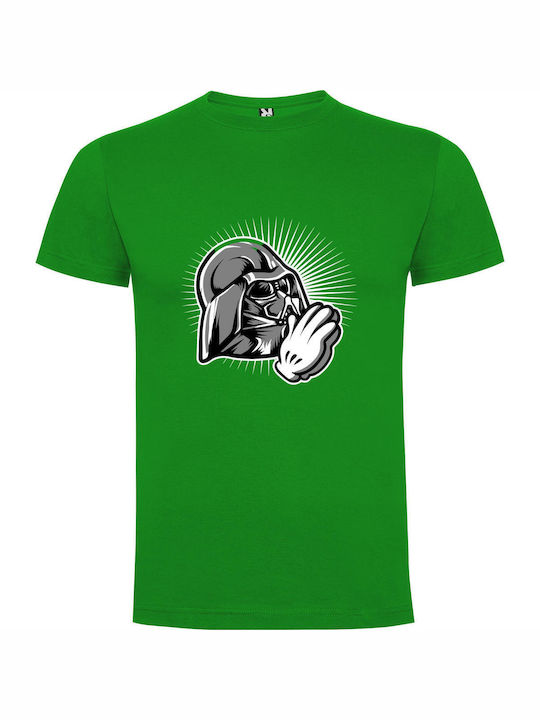 iLovePrints Vader In Black & White T-shirt Green