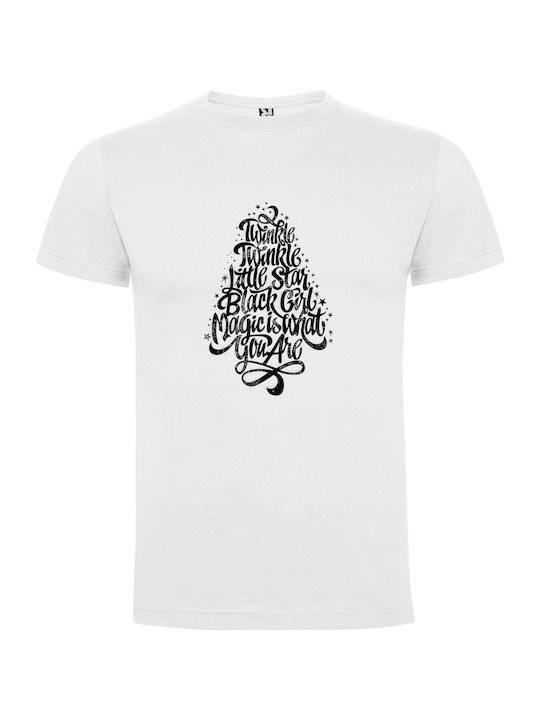 iLovePrints Glittering Monochrome Magic T-shirt White