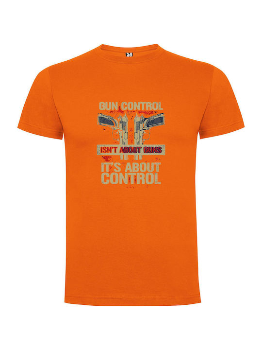 iLovePrints Control The Shot T-shirt Orange