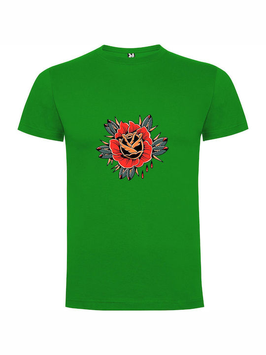 Rosy Ink Flash T-shirt Green