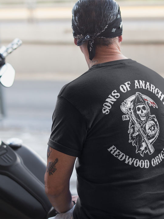 Softworld Sons Of Anarchy Samcro T-shirt Sons of Anarchy Μαύρο