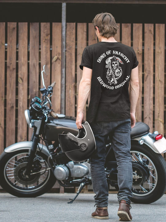 Softworld Sons Of Anarchy Samcro T-shirt Sons of Anarchy Μαύρο