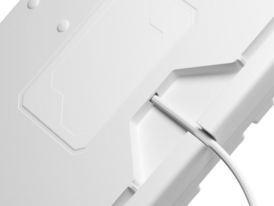 Genesis Thor 303 Gaming Μηχανικό Πληκτρολόγιο με Outemu Peach Silent διακόπτες και RGB φωτισμό (Αγγλικό US) Λευκό