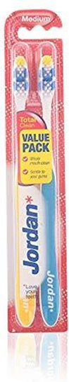 Jordan Total Clean Οδοντόβουρτσα Medium 2τμχ