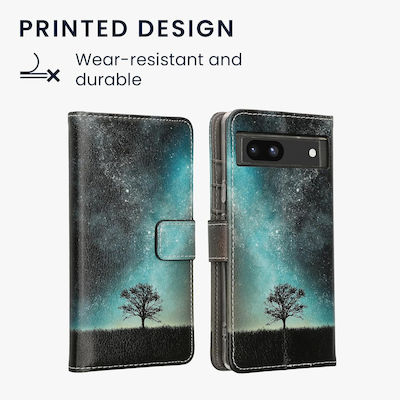 KWmobile Cosmic Nature Wallet Synthetic Multicolour (Google Pixel 7a)