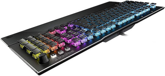 Roccat Vulcan 121 AIMO Gaming Μηχανικό Πληκτρολόγιο με Titan Linear διακόπτες και RGB φωτισμό (Αγγλικό US)
