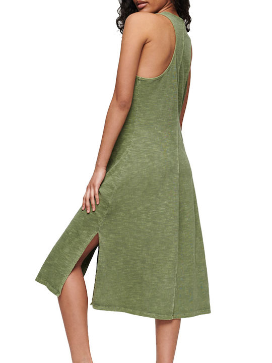 Superdry Summer Midi Dress Green