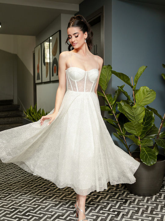 RichgirlBoudoir Dress for Wedding / Baptism with Tulle White