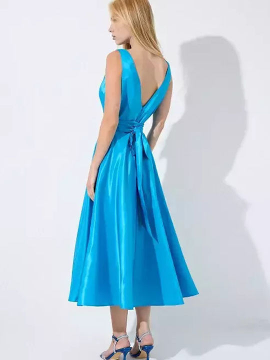Desiree Midi Evening Dress Blue