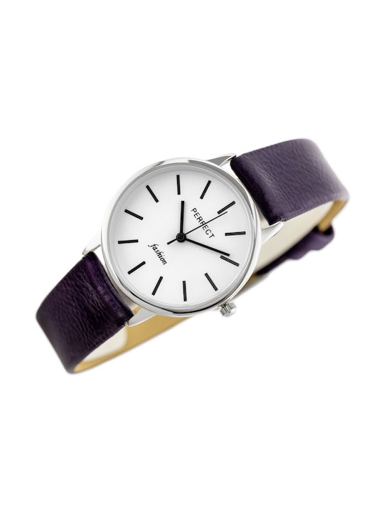 Perfect Watch with Purple Leather Strap