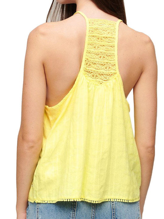 Superdry Beach Women's Lingerie Top with Lace Yellow