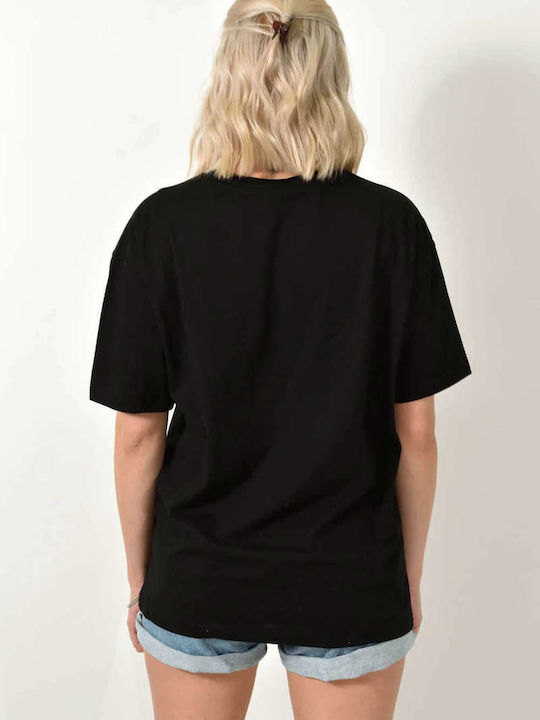Botanee Damen T-Shirt Schwarz