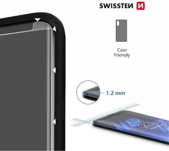 Swissten 3D 0.2mm Full Glue Full Face Tempered Glass (iPhone 15)