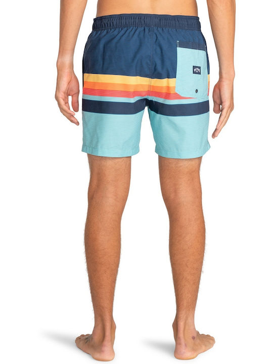 All Day Htr Herren Badebekleidung Shorts Blue Gestreift