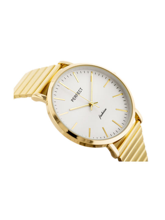 Perfect Watch with Gold Metal Bracelet