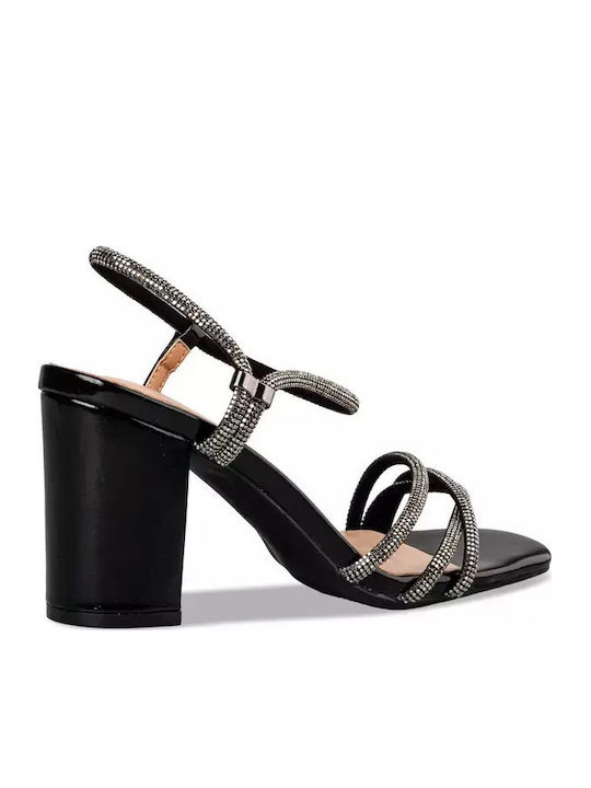 Sandals with Strass Black