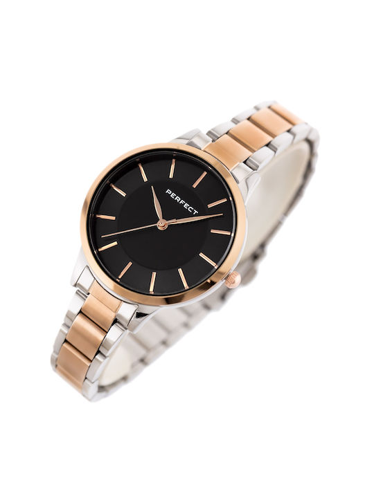 Perfect Watch with Pink Gold Metal Bracelet