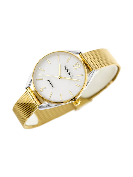 Perfect Uhr mit Gold Metallarmband