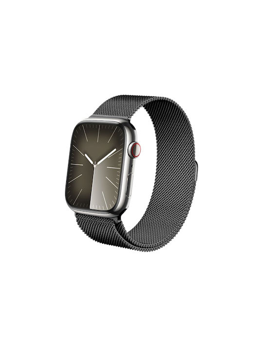 Crong Milano Λουράκι Ανοξείδωτο Ατσάλι Γκρι (Apple Watch 42/44/45/49 mm (Graphite))