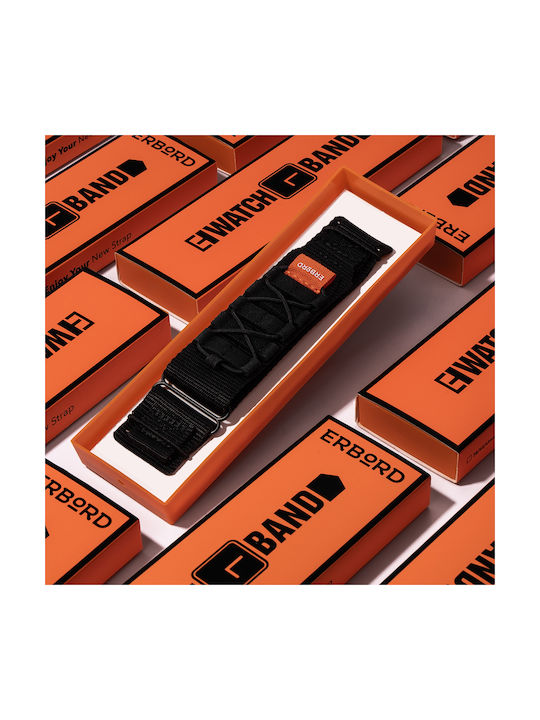 Erbord Erbord Tragbare Bänder Leder Schwarz Universal 20mm