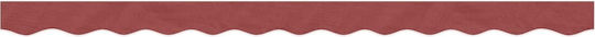 Vidaxl Replacement Mesh Fabric Curtain Striped Bordeaux 3 M Red