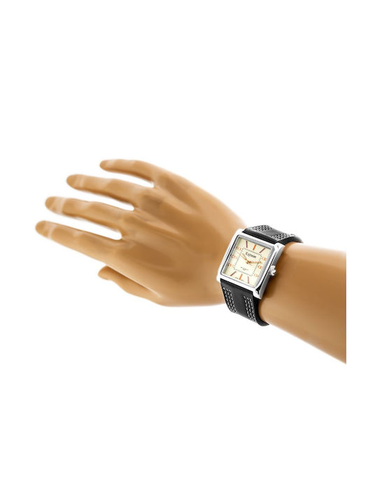 Extreim Women's Watch with Black Leather Strap