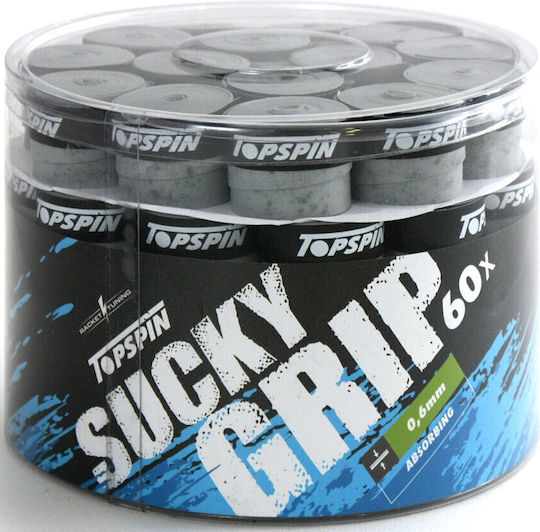 Topspin Overgrip Gri 60buc