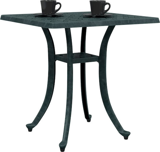Masa Masa de lounge pentru spații exterioare mici Aluminiu Verde 53x53x53buc