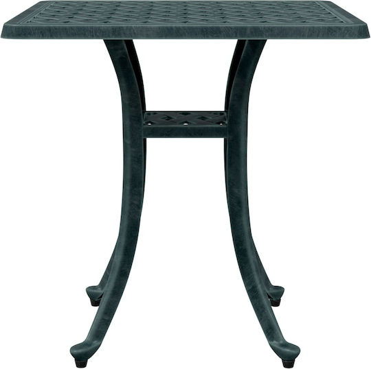 Masa Masa de lounge pentru spații exterioare mici Aluminiu Verde 53x53x53buc