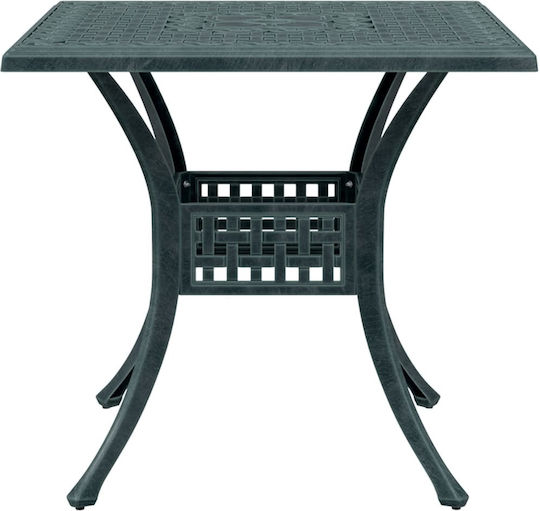 Masa pentru spații exterioare mici Aluminiu Verde 80x80x75buc