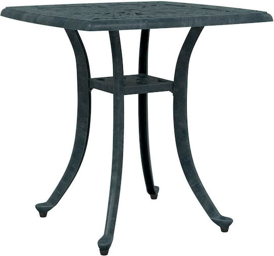 Masa Masa de lounge pentru spații exterioare mici Aluminiu Verde 53x53x53buc