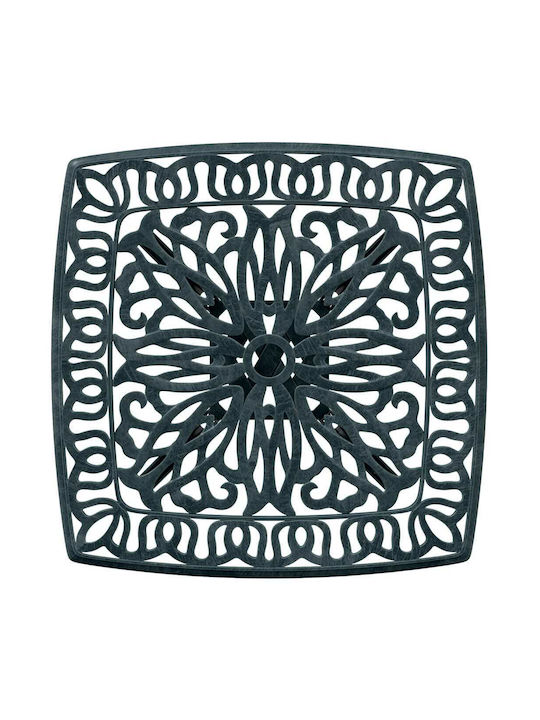 Sitting Room Outdoor Aluminum Table Green 53x53x53cm