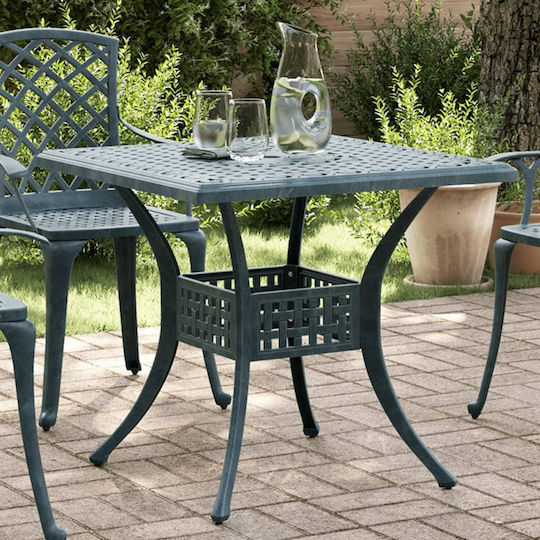 Masa pentru spații exterioare mici Aluminiu Verde 80x80x75buc