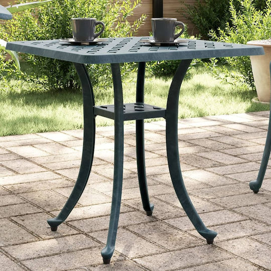 Masa Masa de lounge pentru spații exterioare mici Aluminiu Verde 53x53x53buc
