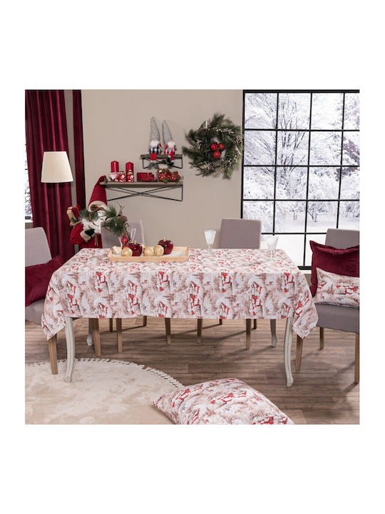 Teoran Christmas Tablecloth Fabric L135xW180cm 1pcs