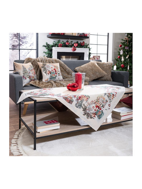 Teoran Set Christmas Tablecloths Square Fabric 2pcs